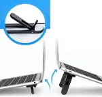 2 Kademeli Katlanabilir ve Yapışkanlı Laptop Standı Siyah (4745)-1