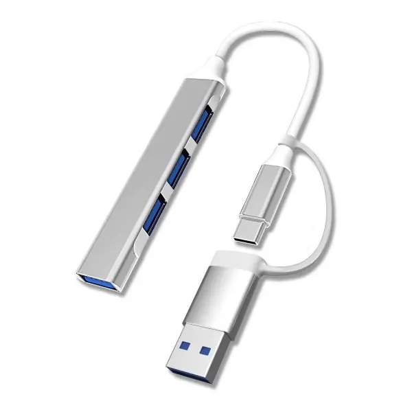 4 Port&amp;apos;lu Bağlantı İstasyonu Ultra İnce USB Bölücü TYPE-C tipi Çoklu Arayüz Adaptörü Multi Usb Çoklayıcı (4745)