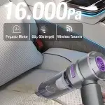 9 Farklı Uçlu Kablosuz Şarjlı Araç İçi Süpürge – Wireless Destekli, Güçlü Emiş, Taşınabilir Pratik Araç Temizleyici (4745)-5