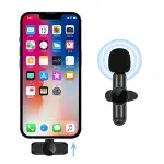 Type C Uyumlu İphone Dönüştürücülü Kablosuz Yaka Mikrofonu Android ve İphone Uyumlu Mini Mikrofon (4745)-5