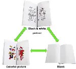 Sihirli Defter Sihirli Kitap İlizyon Oyunu Sihirli Oyun Defteri 13x10 cm (4745)-3