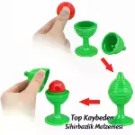 Yeşil Renk Sihirli Kupa Top Kaybetme Oyunu 7 cm (4745)-2