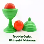 Yeşil Renk Sihirli Kupa Top Kaybetme Oyunu 7 cm (4745)-1