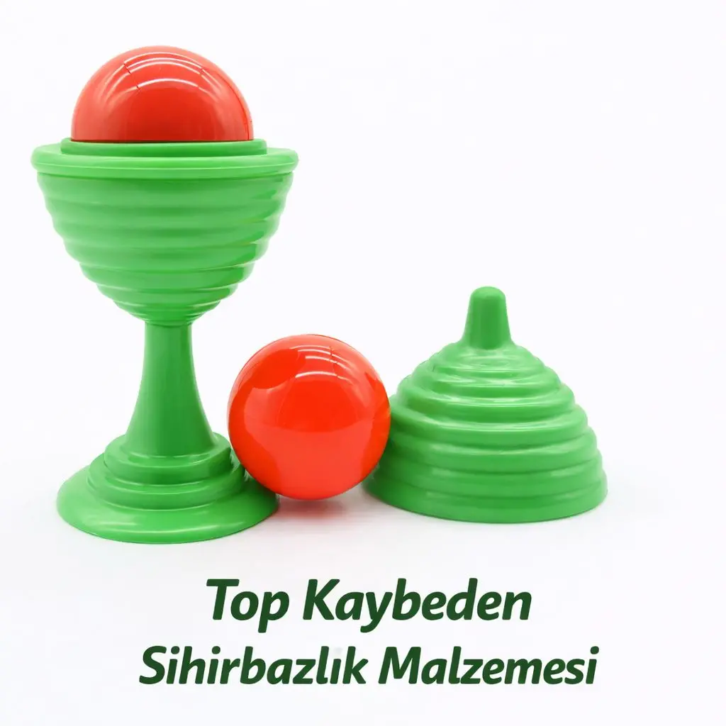 Yeşil Renk Sihirli Kupa Top Kaybetme Oyunu 7 cm (4745)