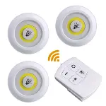 Uzaktan Kumandalı Yapışkanlı 3’lü Led Spot Lamba (4745)-4