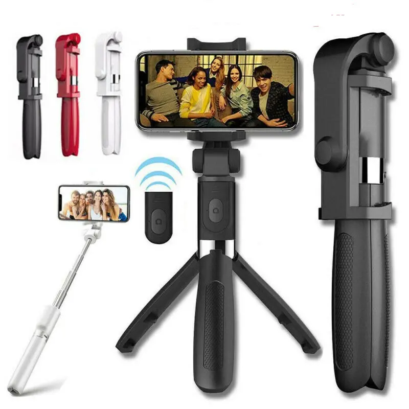 Selfie Stick L01 Bluetooth Kumandalı Selfie Çubuğu Tripod Monopod (4745)