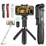 Selfie Stick L01 Bluetooth Kumandalı Selfie Çubuğu Tripod Monopod (4745)-1