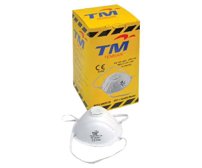 Temsan Tm Toz Maskesi Ffp1 Konik Ventilli 20 Li Paket