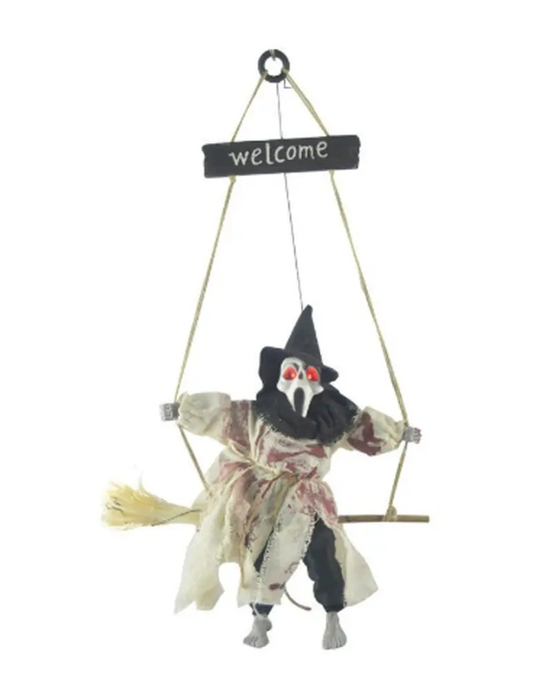 Halloween Sensörlü Sesli Işıklı Welcome İskelet Beyaz