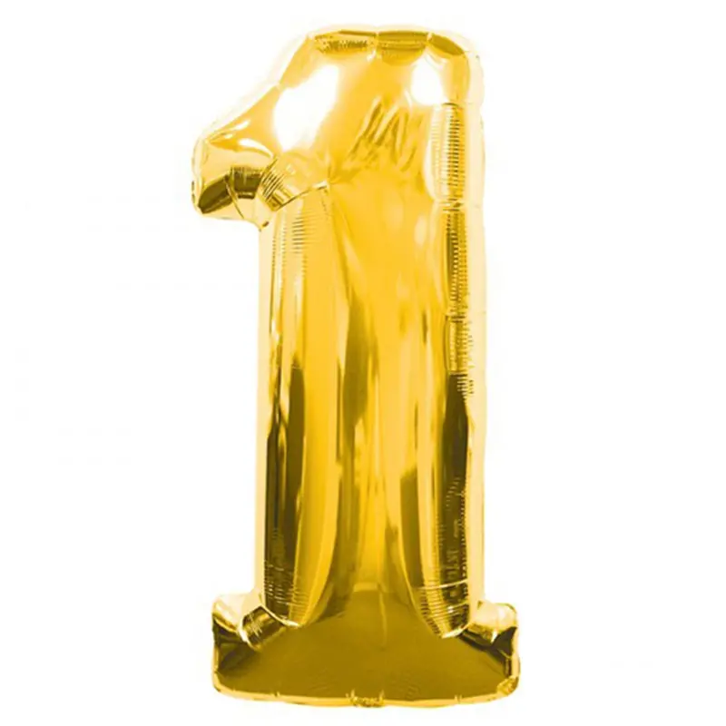 1 Rakamlı Folyo Balon Gold Renk 40 inç