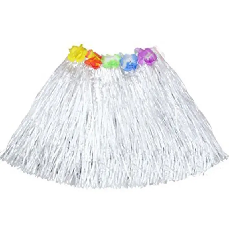 Hawaii Hula Eteği Beyaz Renk 40 cm