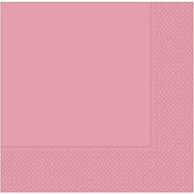 Pembe Renk Çift Katlı Kağıt Peçete 20 Adet