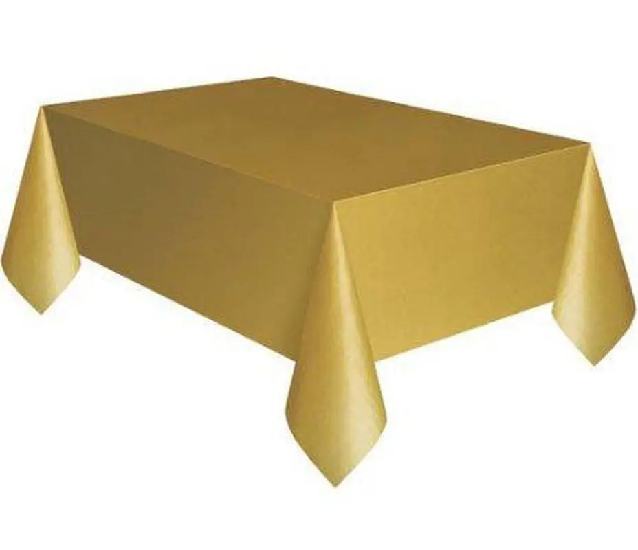 Gold Renk Plastik Masa Örtüsü 120X180 cm