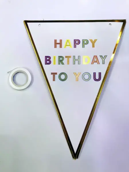 Happy Birthday To You Flama Bayrak Süs
