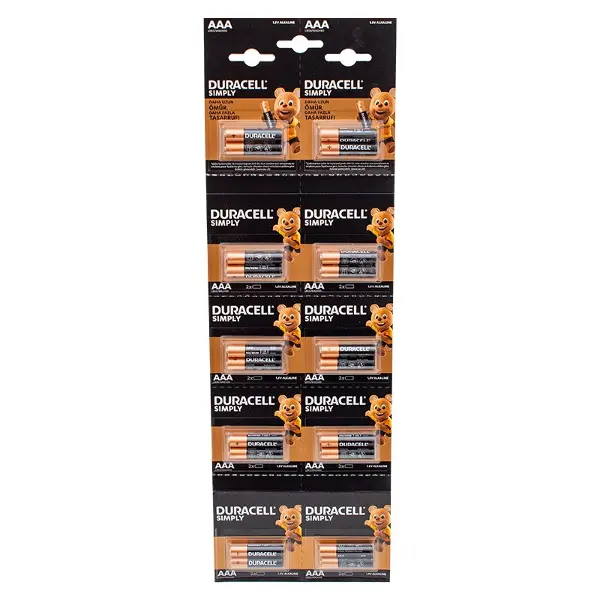 1.5V İnce AAA 20'li Alkalin Pil LR03/MN20
