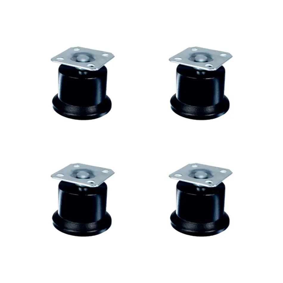 Bekleme Ayak Tablalı - 50MM - Siyah HKS280 - 4 Adet