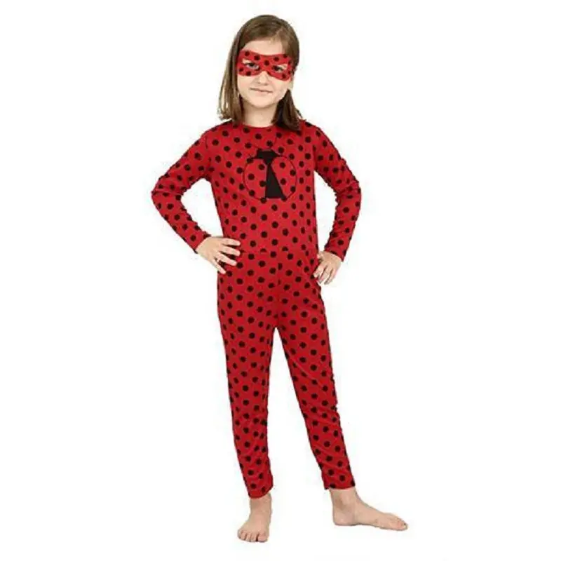 Uğur Böceği Kostümü - Mucize Uğur Böceği Lady Bug Çocuk Kostümü 5-6 Yaş
