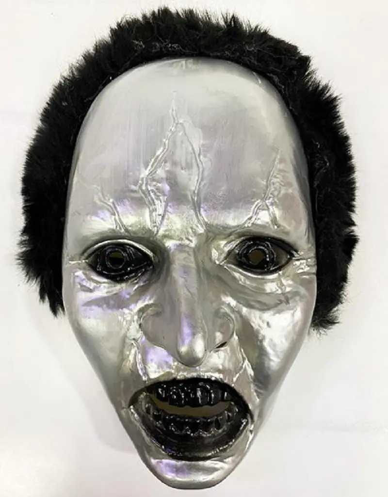 Siyah Saçlı Plastik Michael Myers Maskesi 26x17 cm