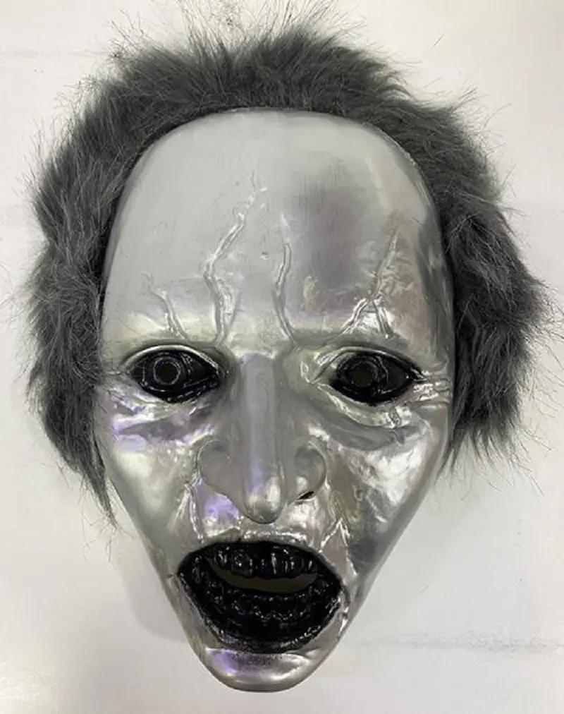 Gri Saçlı Plastik Michael Myers Maskesi 26x17 cm