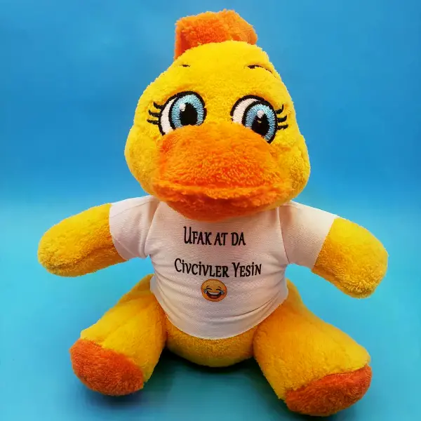 Civciv Oyuncak Ufak At Da Civcivler Yesin Tişörtlü