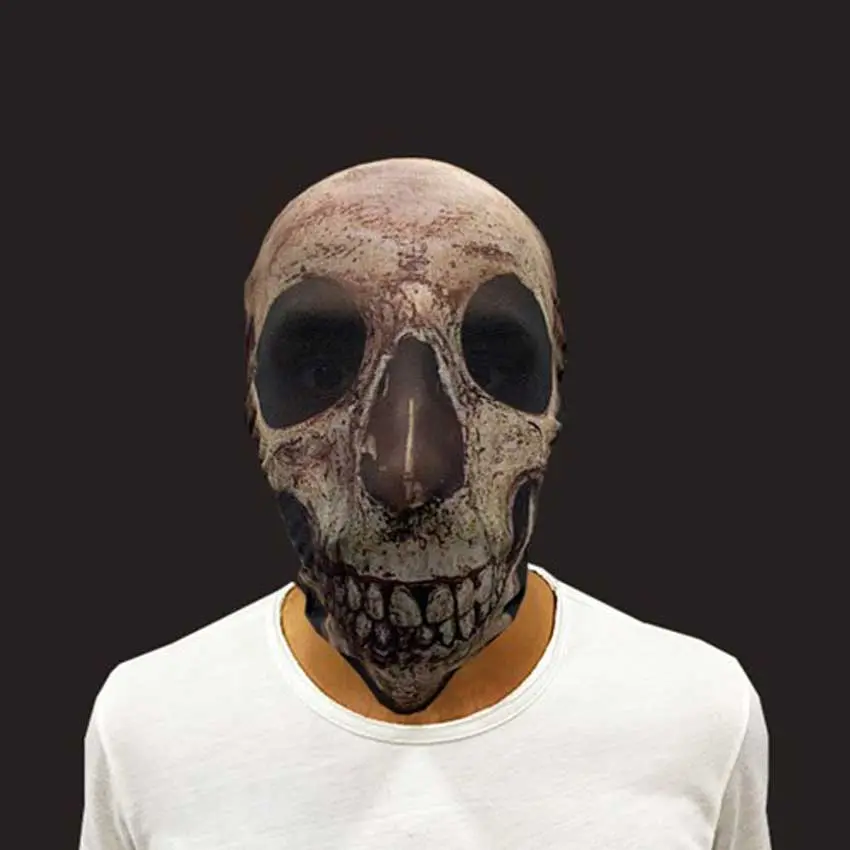 Kafaya Tam Geçmeli Bez Kuru Kafa Maskesi - Streç Korku Maskesi - 3D Baskılı Maske Model 9