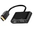 ZR723 Dp To Hdmı+Vga Çevirici-1