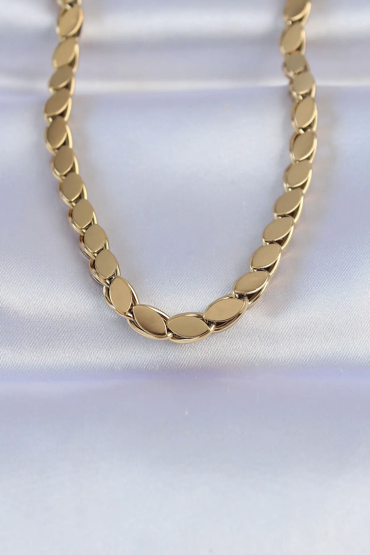 316L Çelik Gold Renk Arpa Model Kolye TJ-BKO8748