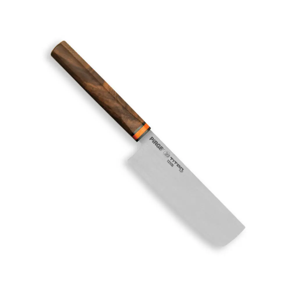 12106 Titan East Dilimleme Nakiri Bıçağı 16 cm - Ceviz Sap