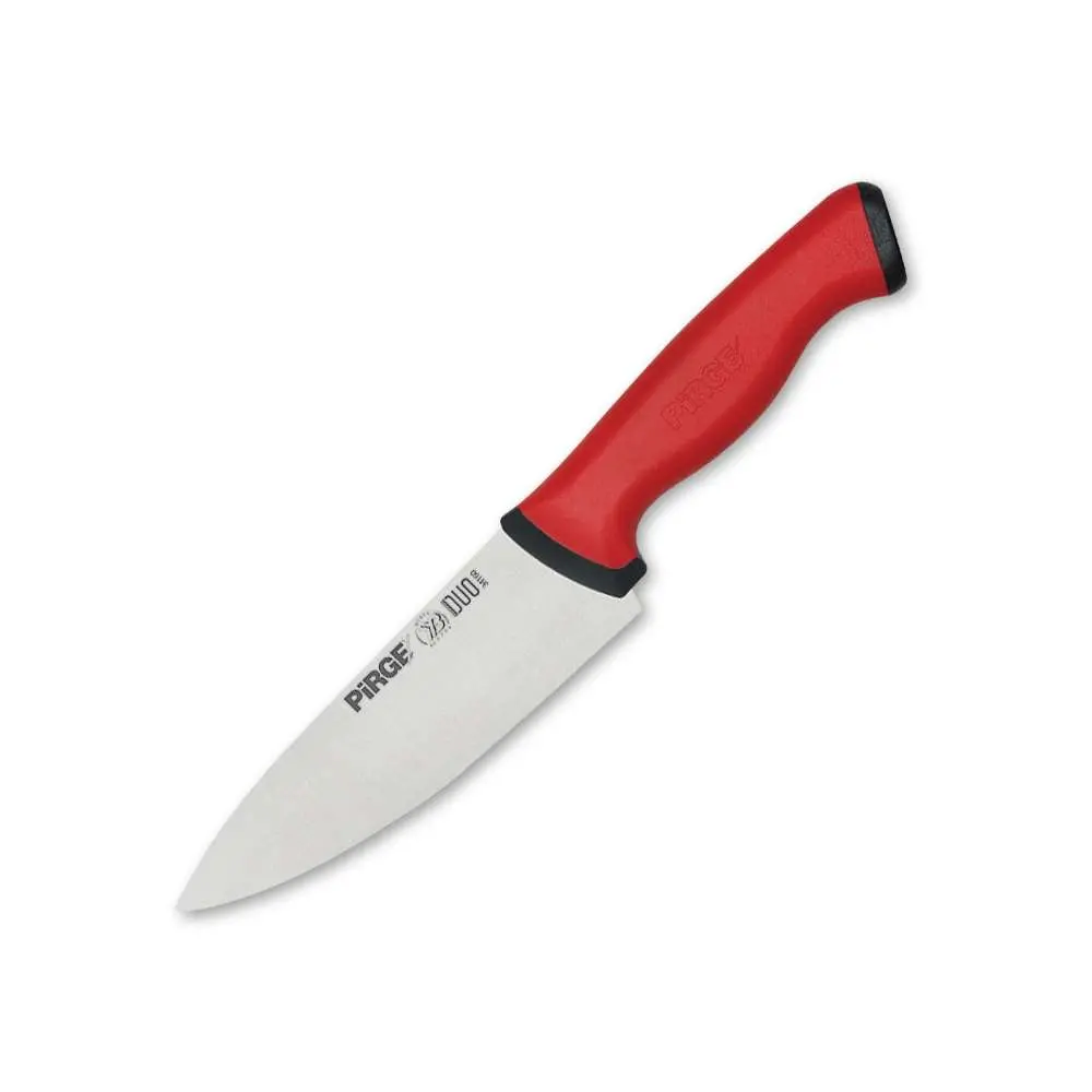 34159 Duo Bıçağı 16 cm - Kırmızı Kaymaz Sap