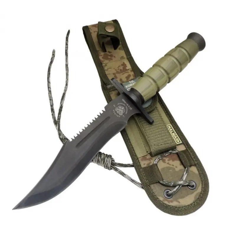 Halmak 0698 Haki 30cm - Testere Detaylı, Oluklu, Kılıflı