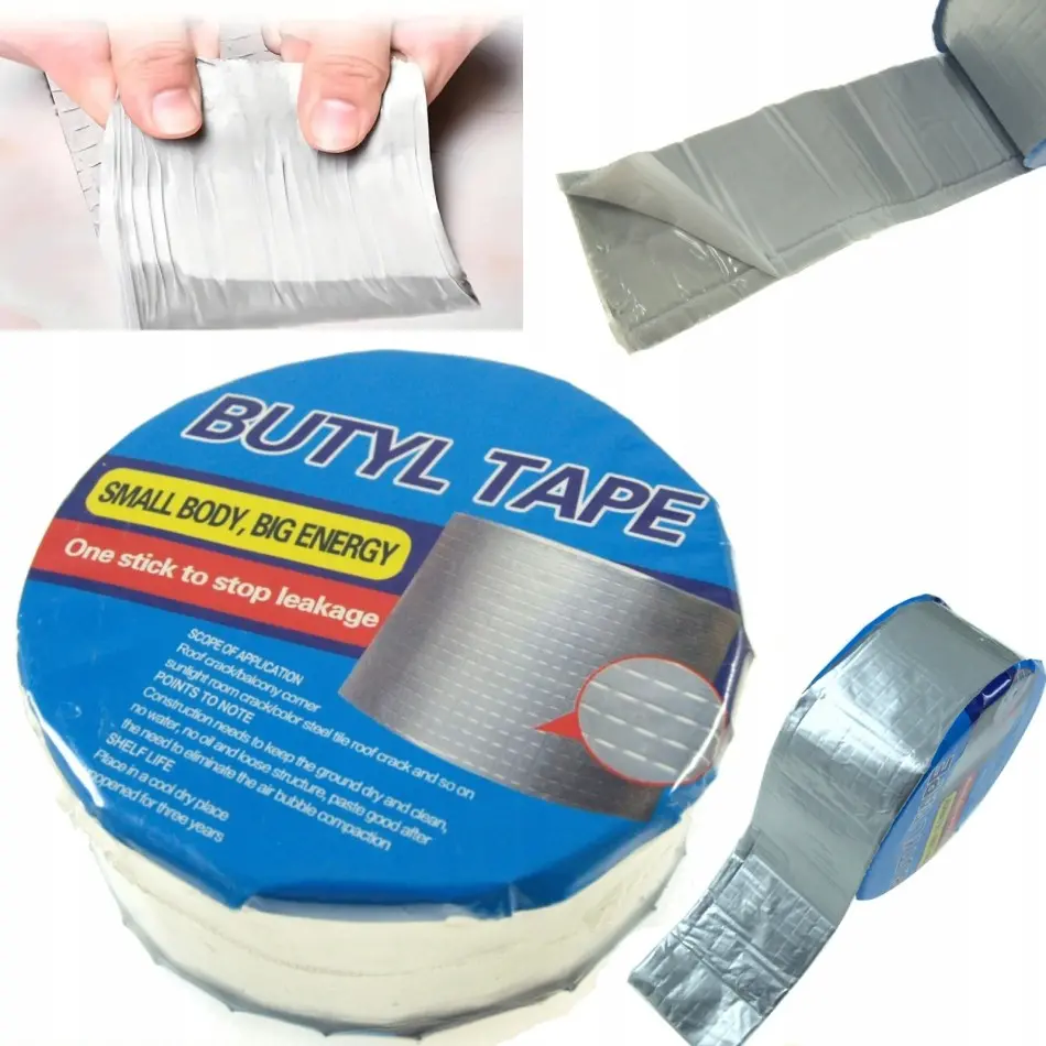 Çamur Bant 10 Cm x 5 Mt Sakız Bant Su Geçirmez Boru Çatı Çatlak Yalıtım Bandı