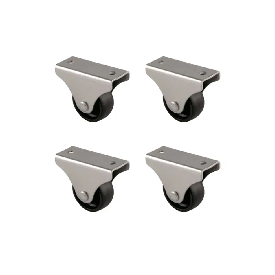 Furç Sabit Teker - 32MM - Siyah HKS228 - 4 Adet