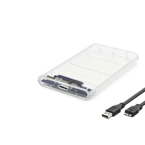 Hdd Kutu Usb3.0 Plastik Sata 2.5" Transparent HDX1760
