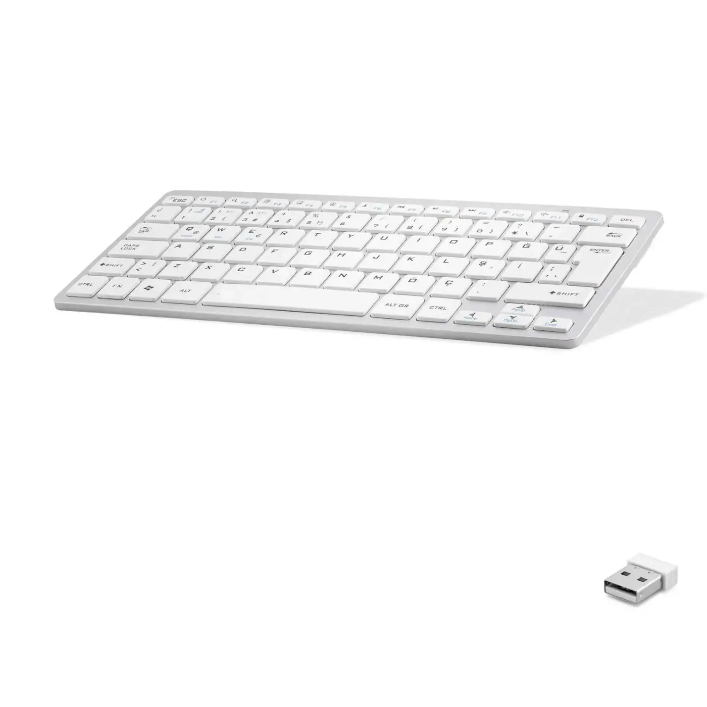 Bluetooth Klavye Multıdevıce Dual Mode 2.4Ghz Beyaz OKR220B