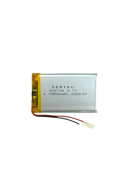 503759 3.7V 1200 MAh Li-Polymer Pil (Devreli/1.5A)