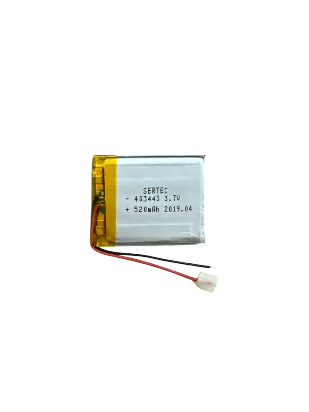 403443 3.7V 520 MAh Li-Polymer Pil (Devreli/1.5A)