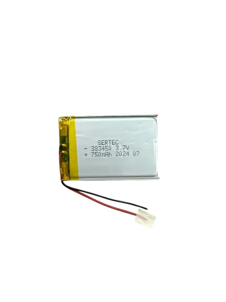 383450 3.7V 750 MAh Li-Polymer Pil (Devreli/1.5A)
