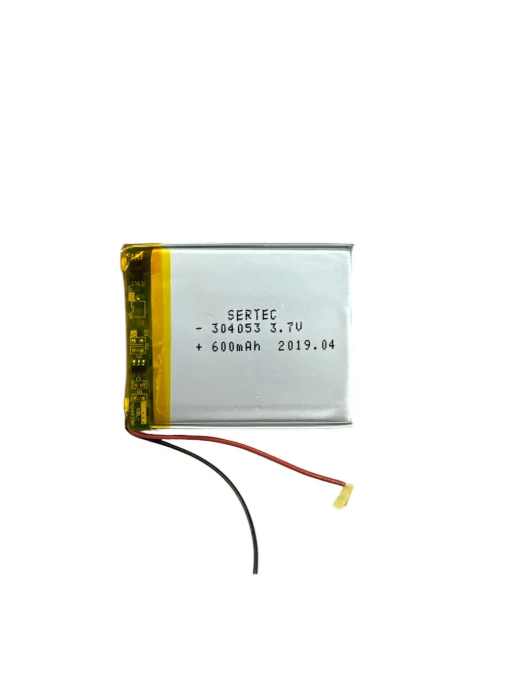 304053 3.7V 600 MAh Li-Polymer Pil (Devreli/1.5A)