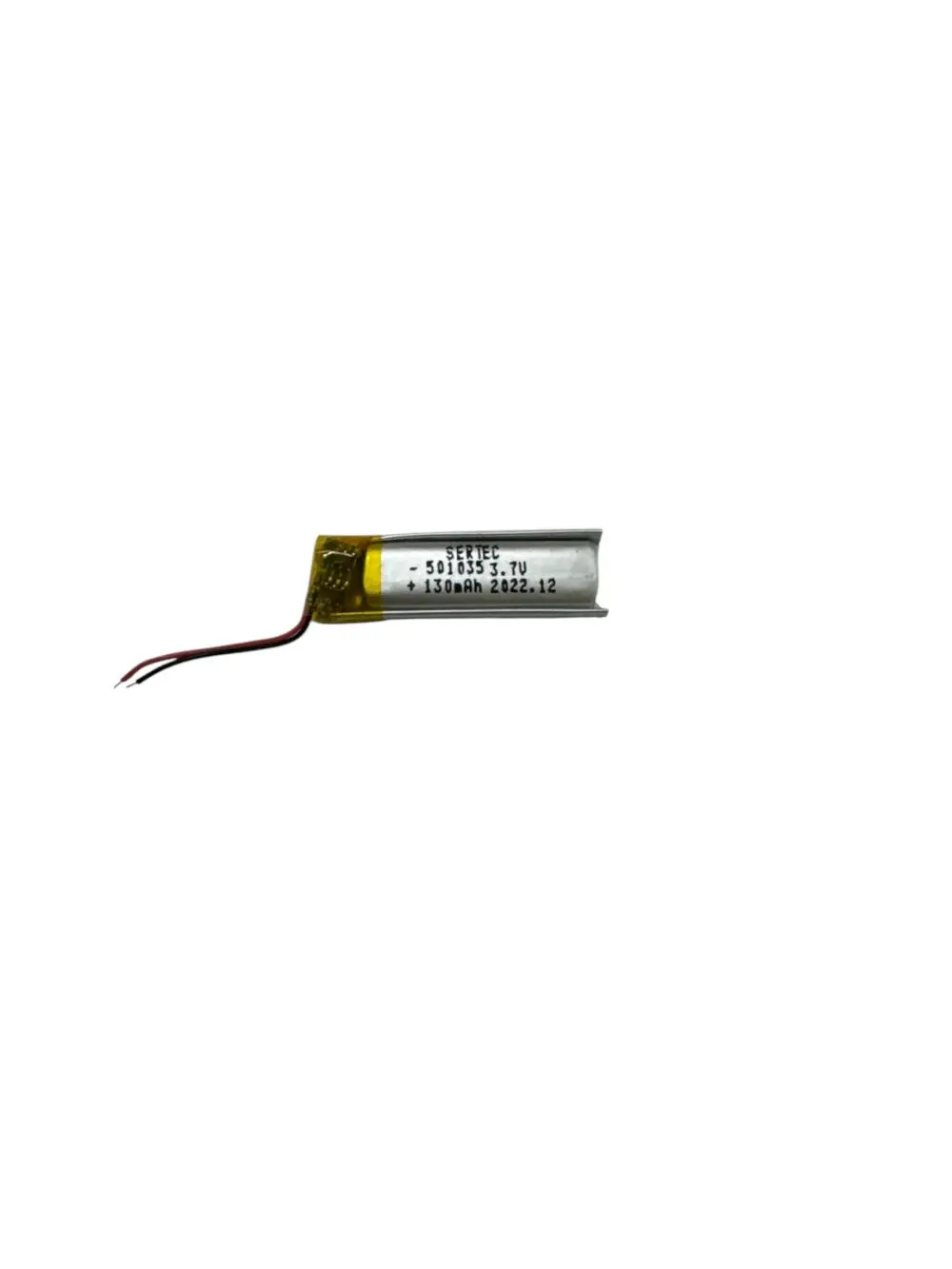 501035 3.7V 130mAh Li-Polymer Pil (Devreli/1.5A)