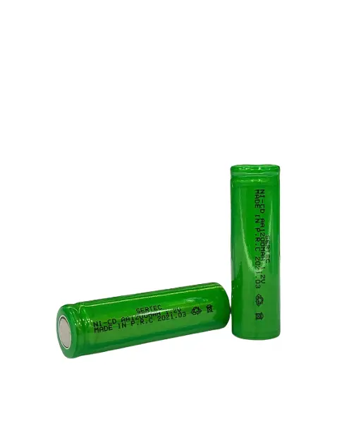 1.2V 1200 Mah - AA - Ni-Cd Şarjlı Pil - (Başsız / Flat Head)