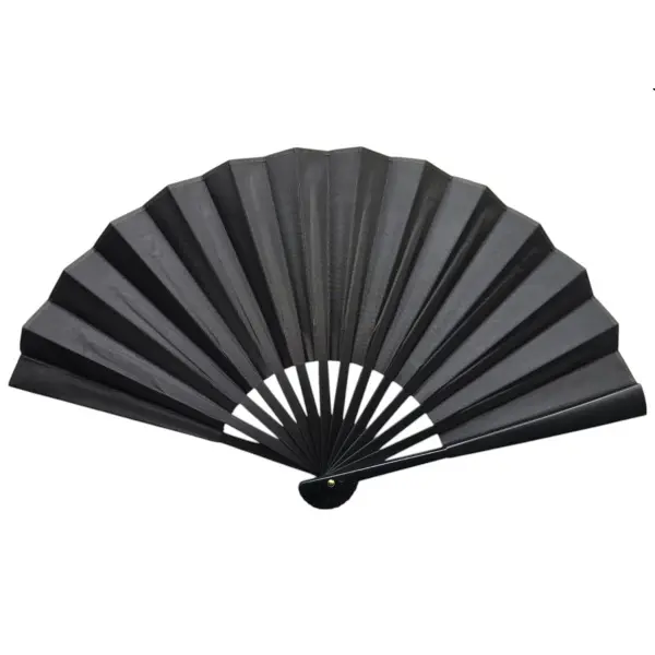 Plastik Kumaş Yelpaze 12 li Siyah