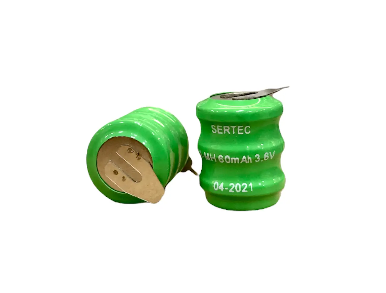3.6V 3S1P 60 Mah 2 Pin NI-MH Buton Pil