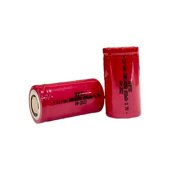 18350 3.7V 850 Mah Li-Ion Şarjlı Pil - 1C