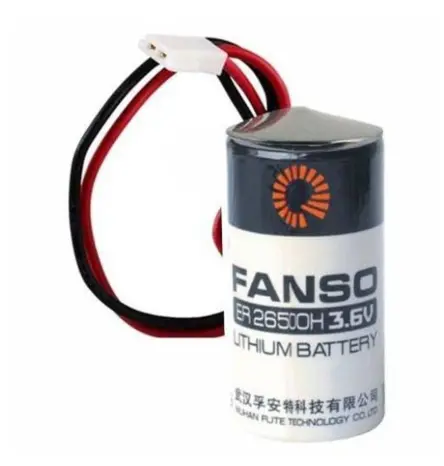 ER26500H Kablolu Konnektörlü (51005-2P) 3.6V Pil (Li-SOCL2)
