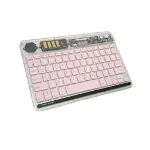 ZR612 Rgb Şeffaf Pembe Bluethooth Klavye-2