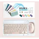 ZR20Km Pembe Kablosuz Klavye Mouse Set-2