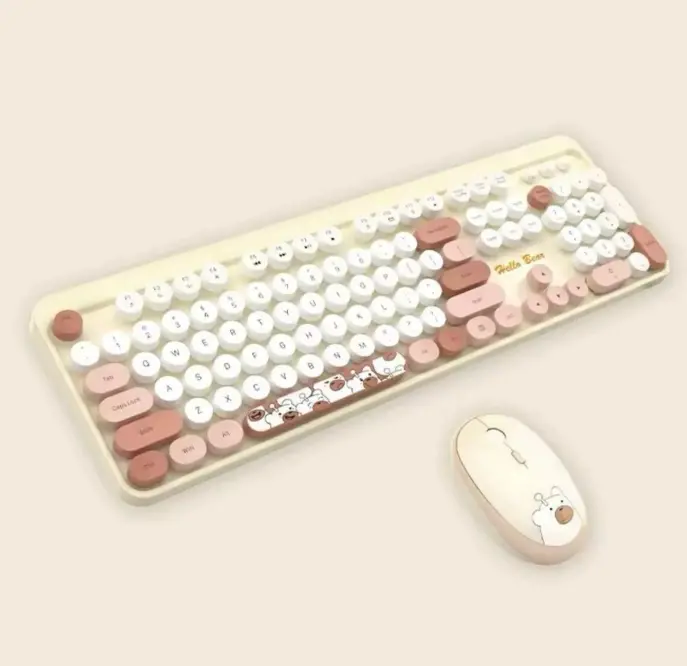 Hello Bear Sütlü Çay Klavye Mouse Set