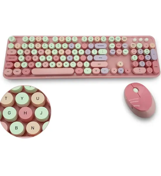 Mofii Pembe Sweet Dm Klavye Mause Set