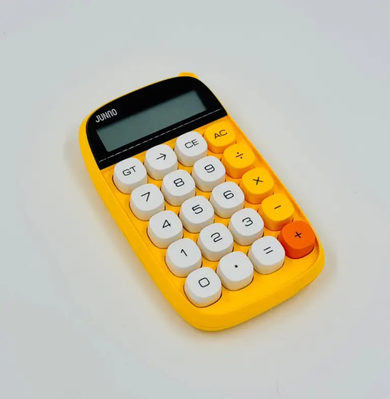ZR734 Jn-660 Junno Sarı Hesap Makinesi