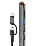 ZR563 Lightning Type-C 5 İn 1 Usb Hub Card Reader-1